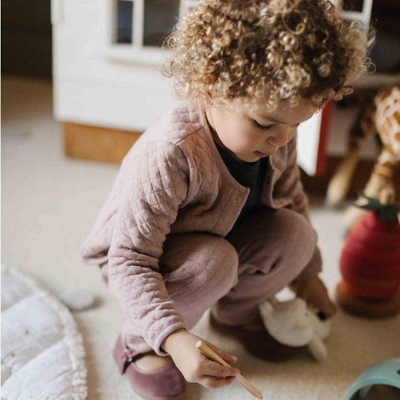 Pehr-Cozy Snap Front Jacket-Pale Pink - Picture 2 of 7